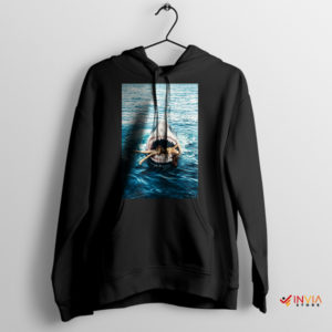 Shark Jaws Serenading Rihanna Black Hoodie