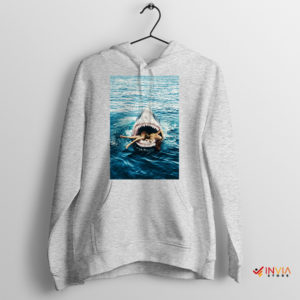 Shark Jaws Serenading Rihanna Sport Grey Hoodie