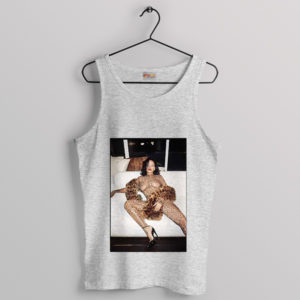 Shine Bright with Rihanna Naked Sport Grey Tank Top