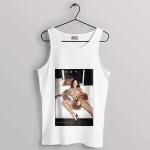 Shine Bright with Rihanna Naked White Tank Top