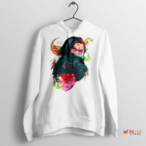 Siblings of the Sword Demon Slayer White Hoodie