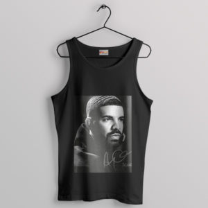 Signature Poster Art Drake-Inspired Black Tank Top