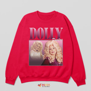 Signature Vintage Dolly Parton Red Sweatshirt