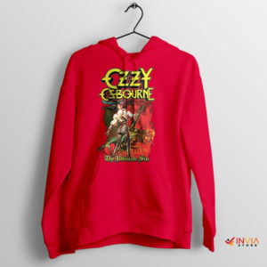 Sinfully The Ultimate Sin Ozzy Cover Red Hoodie