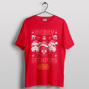 Sithmas Greetings Star Wars Holiday Red T-Shirt