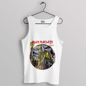 Slasher Jason Voorhees Iron Maiden White Tank Top