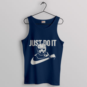 Slasher Jason Voorhees Nike Just Do It Navy Tank Top