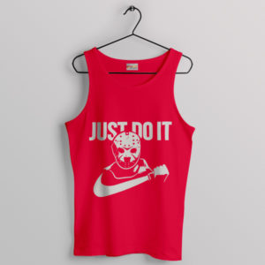 Slasher Jason Voorhees Nike Just Do It Red Tank Top