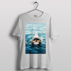 Slaying with Rihanna Shark Jaws Sport Grey T-Shirt