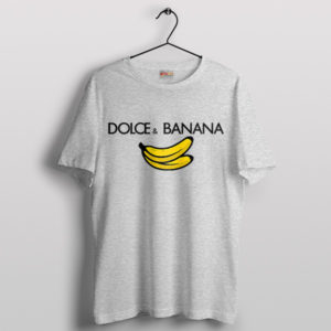 Slice of Humor Dolce and Banana Sport Grey T-Shirt