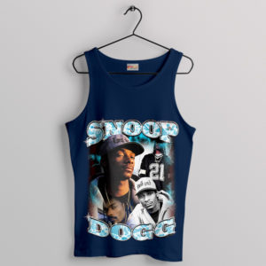 Snoop Dogg Smoke Vintage Graphic Navy Tank Top