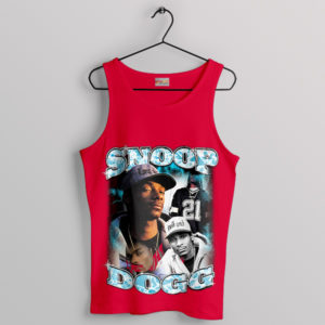 Snoop Dogg Smoke Vintage Graphic Red Tank Top