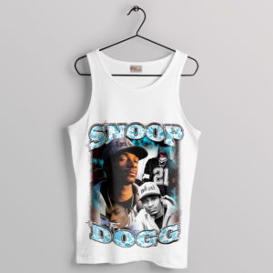 Snoop Dogg Smoke Vintage Graphic White Tank Top