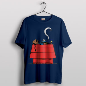 Snoop Dogg Vibes in Snoopy Navy T-Shirt