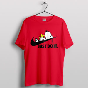 Snoopy Come Home Just Do It Red T-Shirt