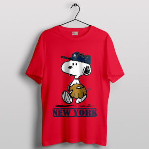 Snoopy Takes the Field Yankees Red T-Shirt