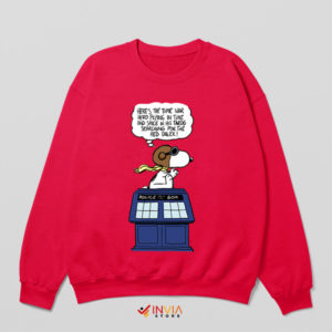 Snoopy Time Machine Doctor Who Sweatshirt