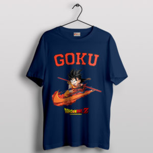 Son Goku Journey in Style Nike Swoosh Navy T-Shirt