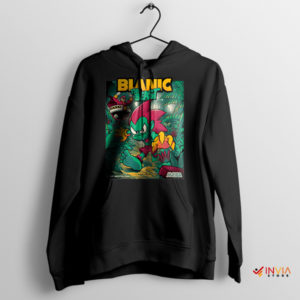 Sonic Blanka Street Fighter Game Black Hoodie