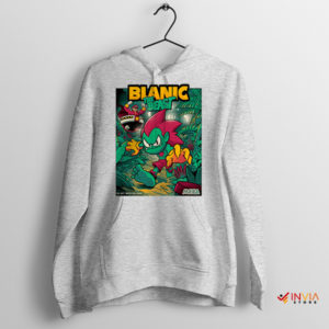 Sonic Blanka Street Fighter Game Sport Grey Hoodie