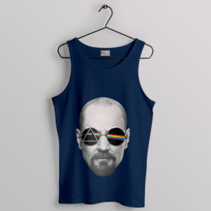 Sonic Heisenberg Pink Floyd Moon Navy Tank Top