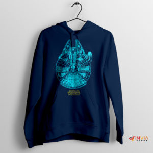 Spacecraft Masterpiece Millennium Falcon Navy Hoodie