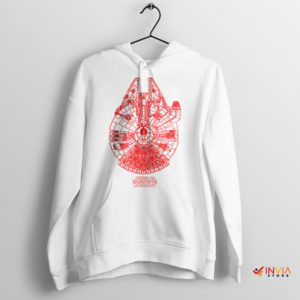 Spacecraft Masterpiece Millennium Falcon White Hoodie