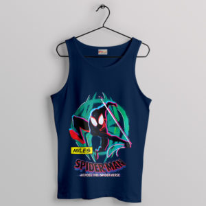 Spider-Verse Miles Morales Journey Navy Tank Top