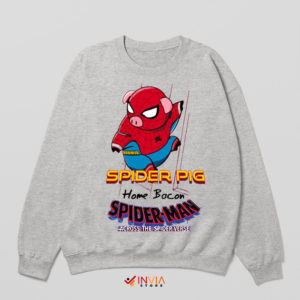 Spiderpig Across the Spider Verse Sport Grey Sweatshirt