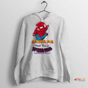 Spiderpig No Way Home Movie Sport Grey Hoodie