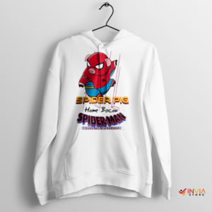 Spiderpig No Way Home Movie White Hoodie