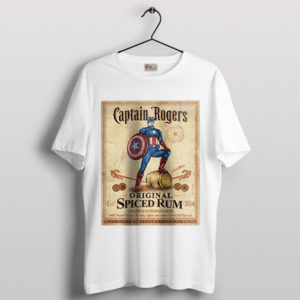 Spirits with Captain America Spiced Rum White T-Shirt