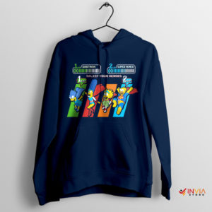 Springfield Titans Bartman vs Super Homer Navy Hoodie