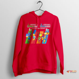 Springfield Titans Bartman vs Super Homer Red Hoodie