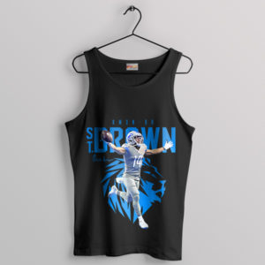 St Brown Detroit Lions Fan Apparel Black Tank Top