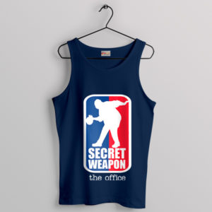 Stanley Dribbling the Dunder Mifflin Navy Tank Top