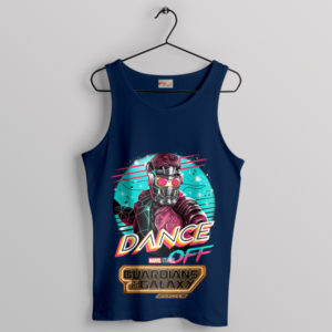 Star Lord Dance Off Music Guardians 3 Navy Tank Top