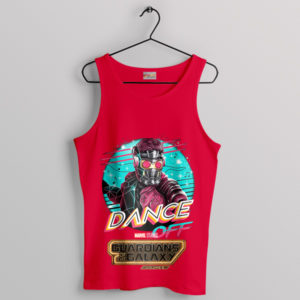 Star Lord Dance Off Music Guardians 3 Red Tank Top