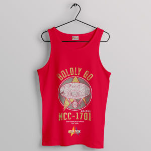 Star Trek Vintage Starfleet Go Boldly Red Tank Top