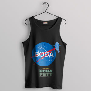 Star Wars Boba Fett NASA Logo Black Tank Top