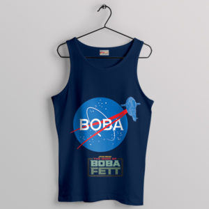 Star Wars Boba Fett NASA Logo Navy Tank Top