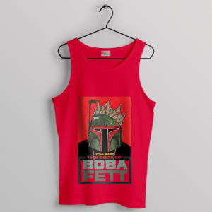 Star Wars Boba Fett The Notorious Red Tank Top