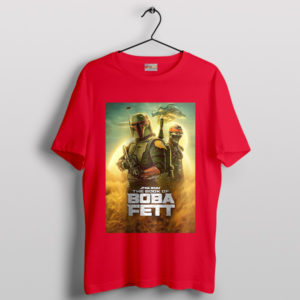 Star Wars Book of Boba Fett Merch Red T-Shirt