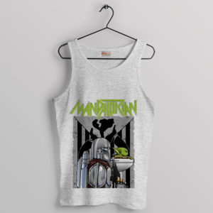 Star Wars Edition Boba Fett Grogu Sport Grey Tank Top