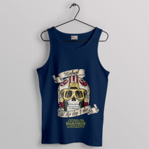 Star Wars Helmet Saga of Rebel Navy Tank Top