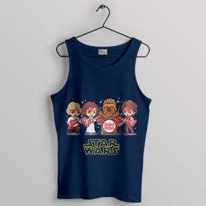 Star Wars Rebels Strike Kiss Band Navy Tank Top