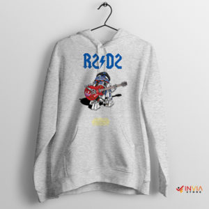 Star Wars Rock Legends R2-D2 ACDC Style Sport Grey Hoodie