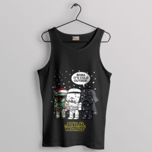 Star Wars Snowy Boba, Trooper, Vader Black Tank Top