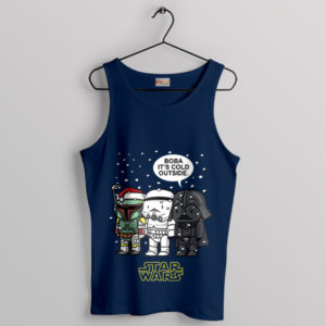 Star Wars Snowy Boba, Trooper, Vader Navy Tank Top