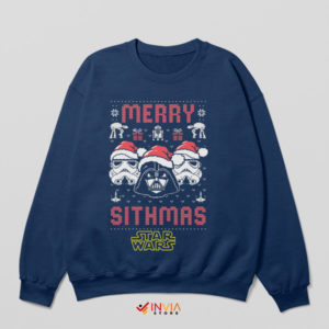 Star Wars the Dark Side of Christmas Navy Sweatshirt